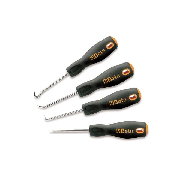BETA ベータ 4本組 ピックツールセット 1687/S4 全長：153mm 80mm (型番:1...