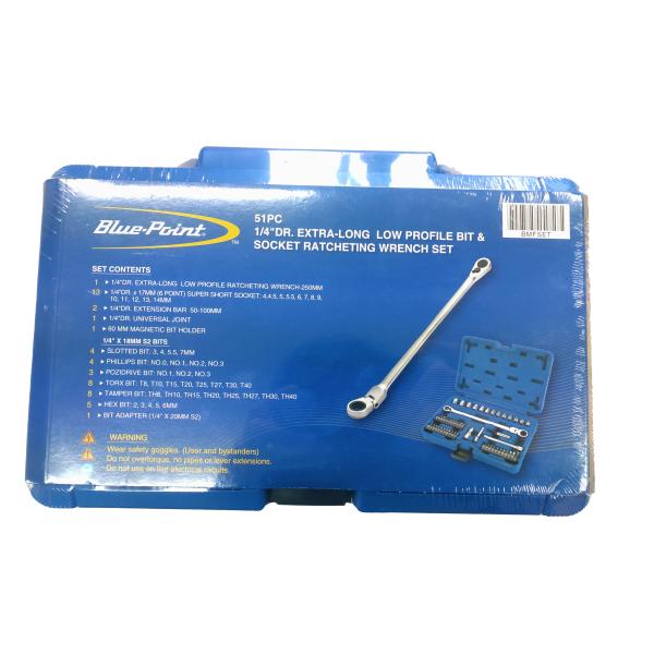 snap on スナップオン 51pc 1/4dr ロープロファイルラチェットセット BMFSET ...