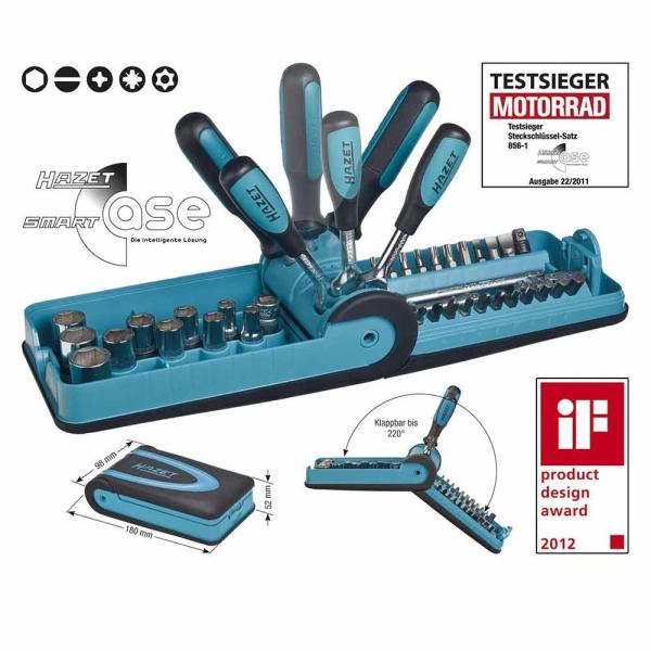 HAZET ハゼット 1/4"SQ（四角）ソケット&amp;ビットセット 856-1   (型番:89616...