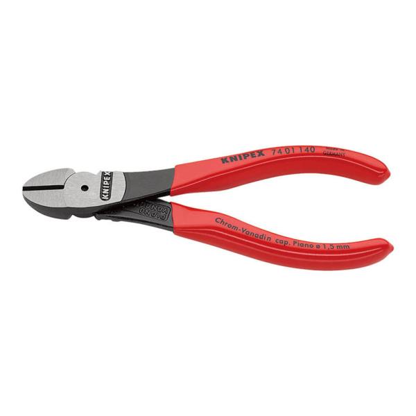 KNIPEX クニペックス 強力型斜ニッパー(硬線用) (SB) 7401-140 中鋼線:3.1m...