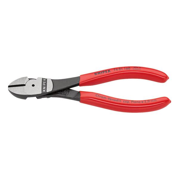 KNIPEX クニペックス 強力型斜ニッパー(硬線用) (SB) 7401-160 中鋼線:3.4m...
