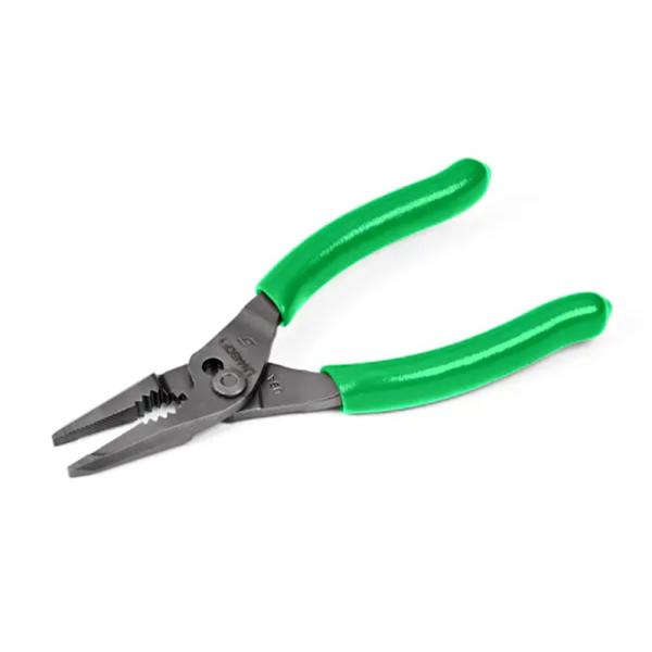 snap on スナップオン 5インチ ロングノーズスリップジョイントプライヤー グリーン LN44...