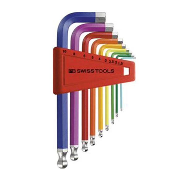 PB ピービー レインボー六角レンチ ボールポイント付き（パック無し） 212H-10RB (型番:...