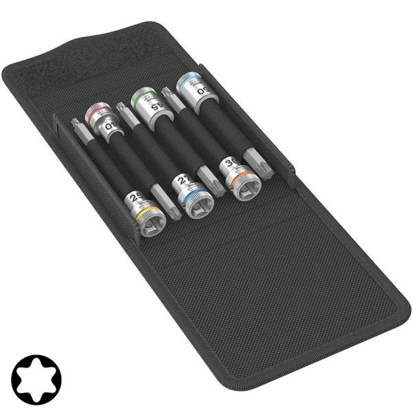 WERA ヴェラ 3/8" ホールディングトルクスビットソケットセットロング 8767 B HF 1...