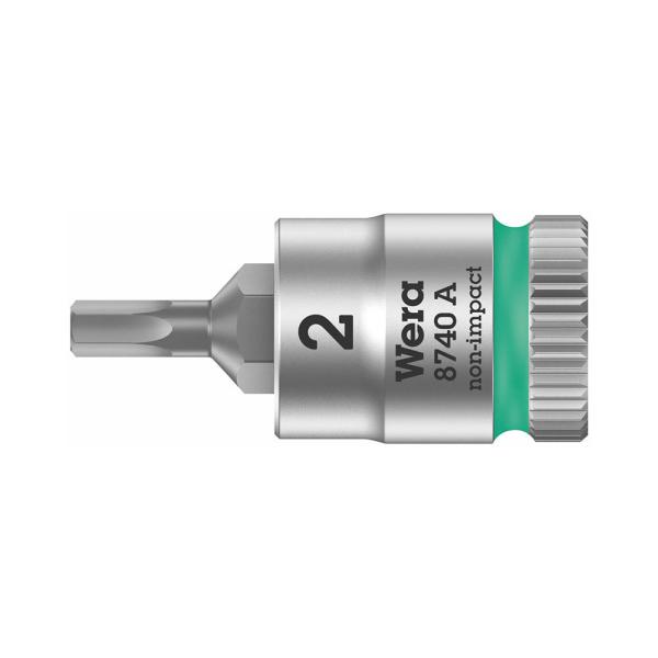 WERA ヴェラ 1/4&quot;六角ビットソケット 8740 A 2,0 (型番:05003330001)