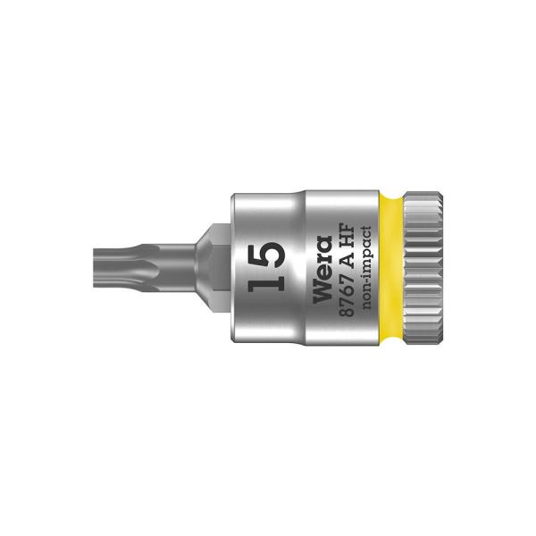 WERA ヴェラ 1/4" トルクスビットソケットHF仕様 8767 A HF TORX 15 x ...