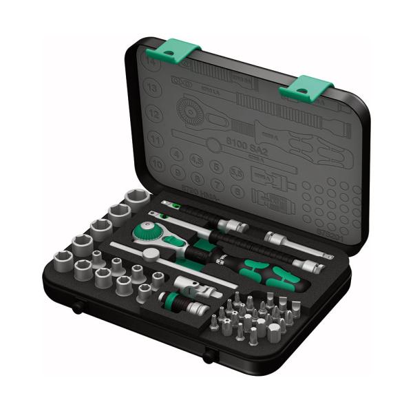 WERA ヴェラ 1/4"サイクロップ ラチェットハンドルセット 8100 SA 2 Zyklop ...
