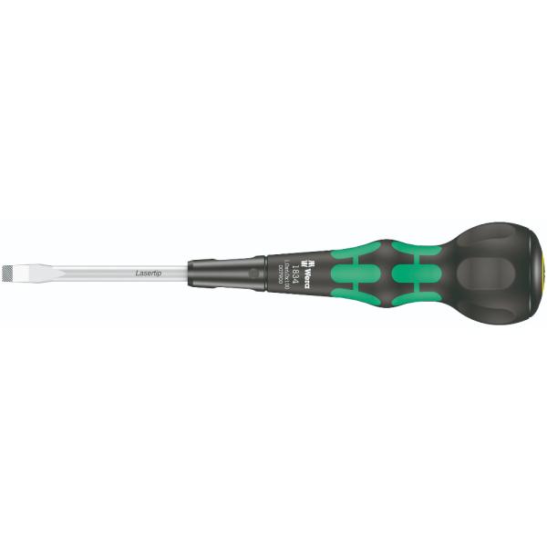 WERA ヴェラ ボールグリップマイナスドライバー 1834  1,0 x 6,0 x 100 mm...