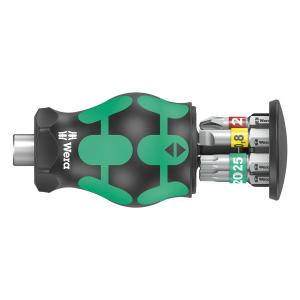 WERA ヴェラ コンパクトスタビー1ビットハンドルセット Kraftform Kompakt Stubby Magazine 1