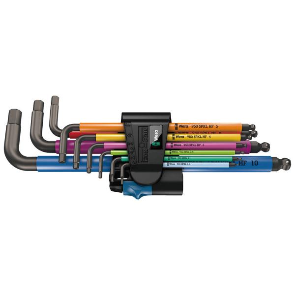 WERA ヴェラ 六角レンチセット 9本組 マルチカラー 950SPKL/9 Hex-Plus Mu...