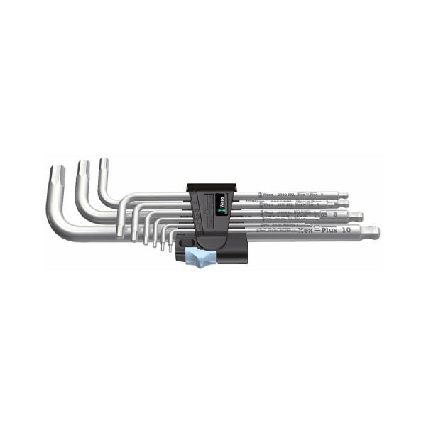 WERA ヴェラ ステンレス L型 六角レンチセット9本組 ミリ 3950 PKL/9SM 化粧箱な...