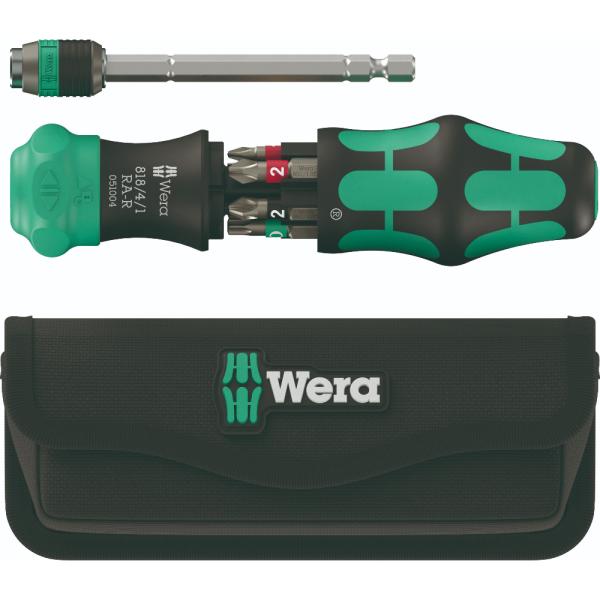 WERA ヴェラ クラフトフォームコンパクト ラチェットドライバー 20 RA-R ポーチ付き Kr...