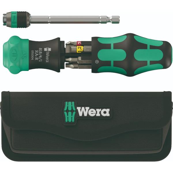 WERA ヴェラ クラフトフォームコンパクト ラチェットドライバー 26 RA-R ポーチ付き Kr...