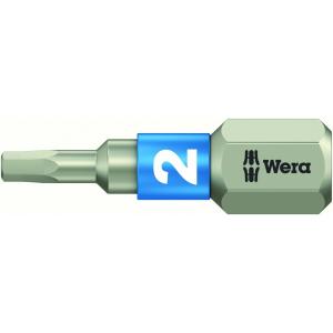 WERA ヴェラ ステンレスヘックスビット 3840/1 TS 対辺2.0mm 25mm (型番:0...