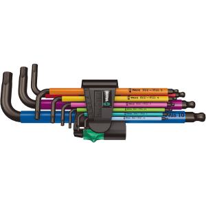 WERA ヴェラ 六角レンチセット 9本組 マルチカラー 950SPKL/9 SM Multicolour Hex-plus 1 (型番:05073593001)
