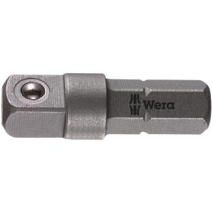 WERA ヴェラ 1/4"(6.35mm)ソケット用アダプター 870/1 1/4"■x1/4"六角 25mm (型番:05136000001)