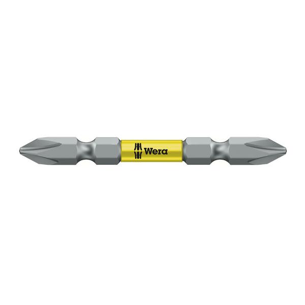 WERA ヴェラ 両頭プラスビットノーマル黄色 851/23 BTH yellow PH2 65 (...