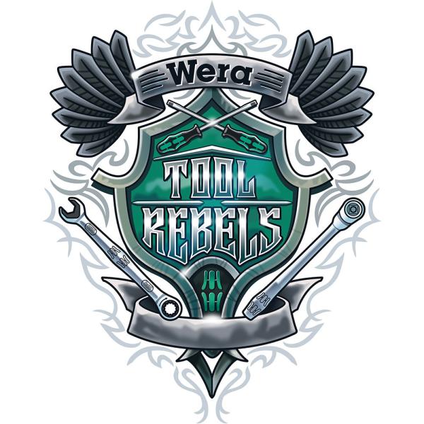 WERA ヴェラ ステッカー310x250 Tool Rebels Aufkleber 310x25...