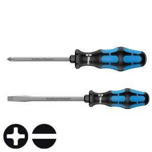 WERA ヴェラ ダイヤモンドドライバープラス＆マイナス２本組