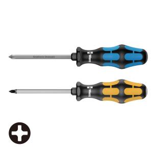 WERA ヴェラ ダイヤモンド＆貫通 プラスドライバー 2本組 50SPH&917SPH/2S (型番:5000039)｜primarytool