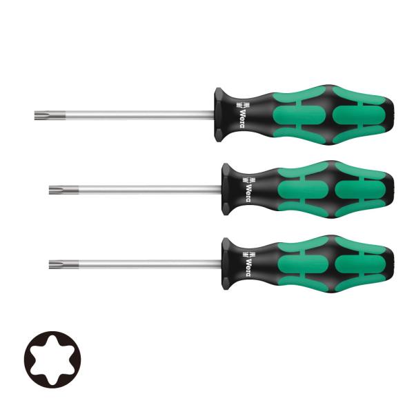 WERA ヴェラ 367 トルクスホールディングファンクションドライバー 3本組 367 TORX ...
