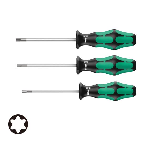 WERA ヴェラ 367 トルクスホールディングファンクションドライバー 3本組 367 TORX ...