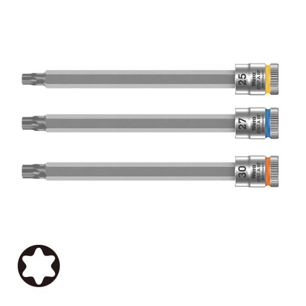 WERA ヴェラ 1/4dr トルクスホールディングファンクションソケット 3本組 8767 A H...