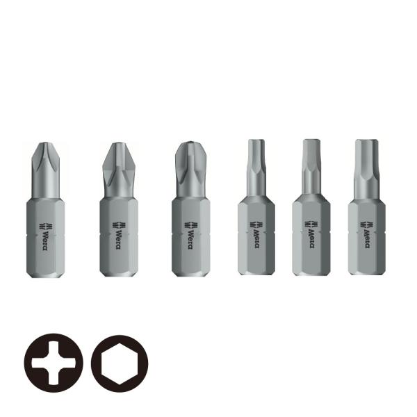 WERA ヴェラ 851/1 Z PH プラスビット &amp;840/1 Z 六角ビット 6本組 851/...