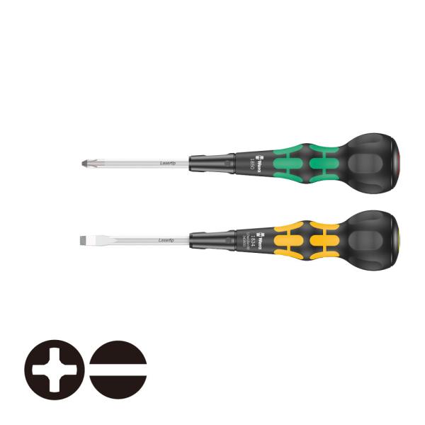 WERA ヴェラ 1850 ボールグリップドライバー グリーン 100mm 1834 ボールグリップ...