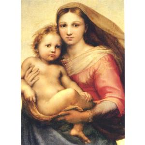 ポストカード　ラファエロのシスティーナの聖母   8682