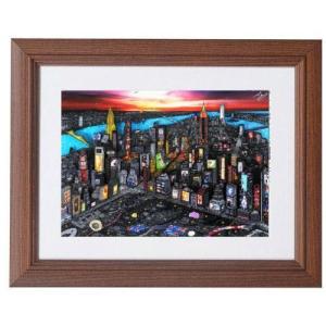 美品 ヨハン・ペラトーネル「ラグジュアリー・ニューヨーク」ジクレー 直筆サイン入 美品 ヨハン・ペラトーネル「ラグジュアリー・ニューヨーク