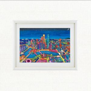 ニューヨーク ブルー/ヨハン・ペラトーネル(デジタルアート