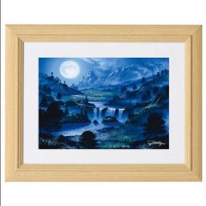 ミッシェル・バテュ☆フォーシーズン秋☆額装風景画デジタル