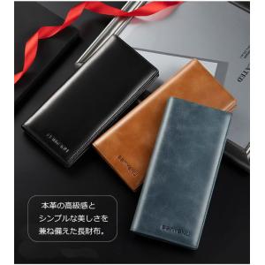 極薄1cm 軽量 本革 長財布 メンズ 超軽量...の詳細画像1