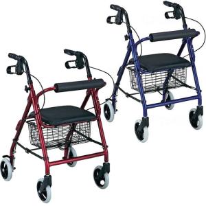 島製作所 歩行器 歩行補助車 ○ シンフォニー レッド ブルー │ 介護