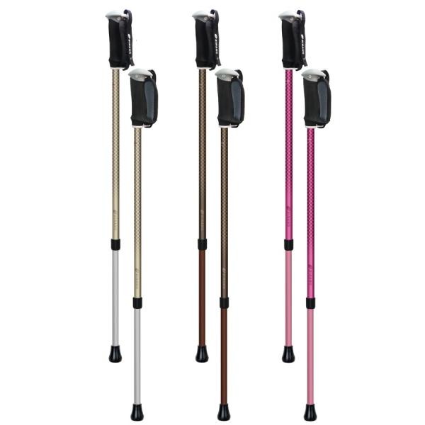 ウォーキングポール 高齢者 歩行 運動 杖 そふと安心2本杖 シナノ