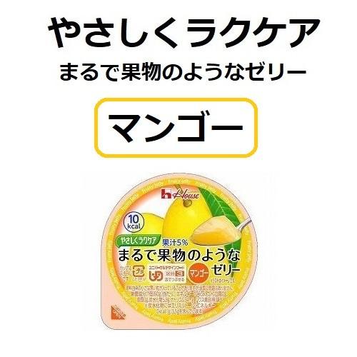 やさしくラクケア まるで果物のようなゼリー マンゴー 10個セット ハウス食品 介護食