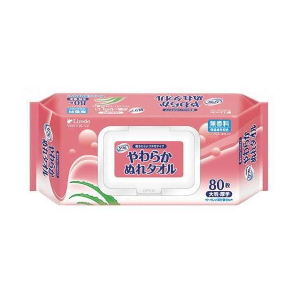 からだふき リフレ やわらかぬれタオル フタ付 80枚入×24個 92426 リブドゥコーポレーショ...