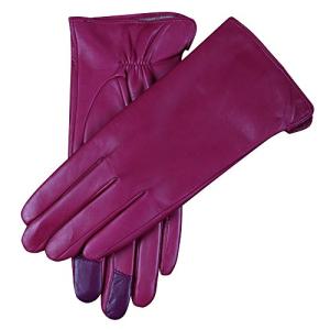 レディース レザー 本革 羊革 ナッパ革 ラムスキン cashmere スマホ対応 手袋 グローブ 手ぶくろ カジュアル コス