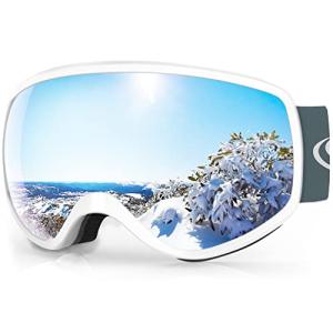Findway スキーゴーグル キッズ 子供用 スノーゴーグル メガネ対応 スノーボードゴーグル 適用3-12歳ボーイズガール OTG広視野球面