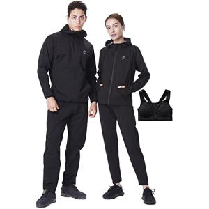 CM-S サウナスーツ メンズ レディース 上下セット スポブラ付 動画付 洗濯可 )