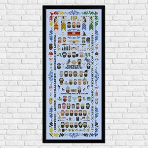 ハリーポッターの人は クロスステッチキットを数えたエジプト綿フロス  210x516stitch 48x105cm 大きくても簡単  コットンハ