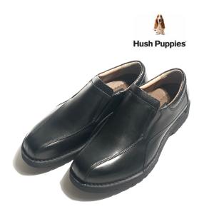 Hush Puppies（ハッシュパピー）| ビジネスシューズ | スリッポン | 本革 | 幅広4E | M-5049NT Black 正規販売代理店｜primeroad-shoes