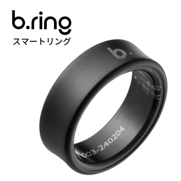 b.ring ブリング スマートリング チタン ブラック 健康管理 睡眠計 防水 超軽量 Andro...