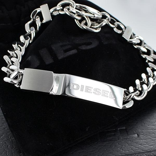 誕生日 男女兼用 シルバー ブレスレット ディーゼル 誕生日  爆買 成人 卒業 入学