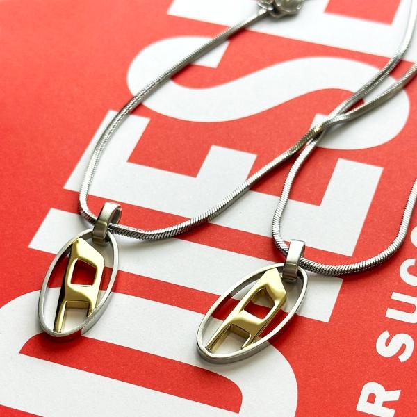 ディーゼル ペアネックレス ネックレス メンズ レディース 夫婦 カップル お揃い クリスマス プレ...