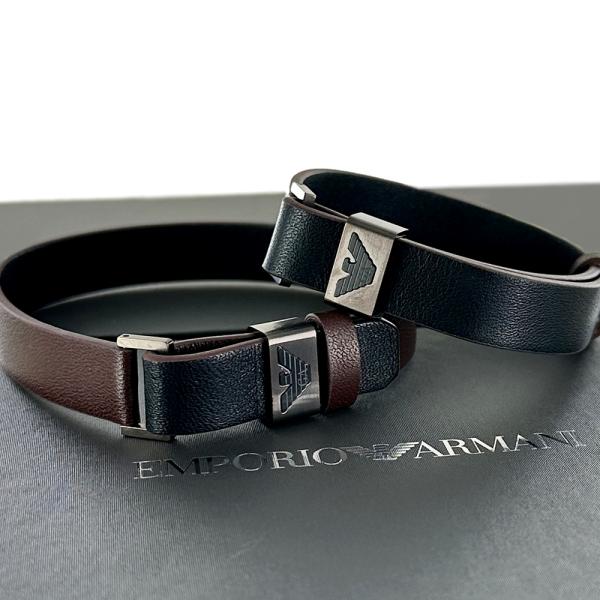 ペアブレスレット 大人 ブランド 革 メンズ レディース エンポリオアルマーニ ペアギフト 誕生日 ...