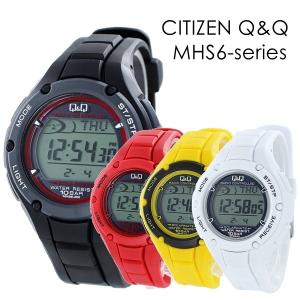 限定カラー デジタル 電波ソーラー シチズン Q&amp;Q 水泳 ヨット 釣り 選べるカラー 腕時計 メン...