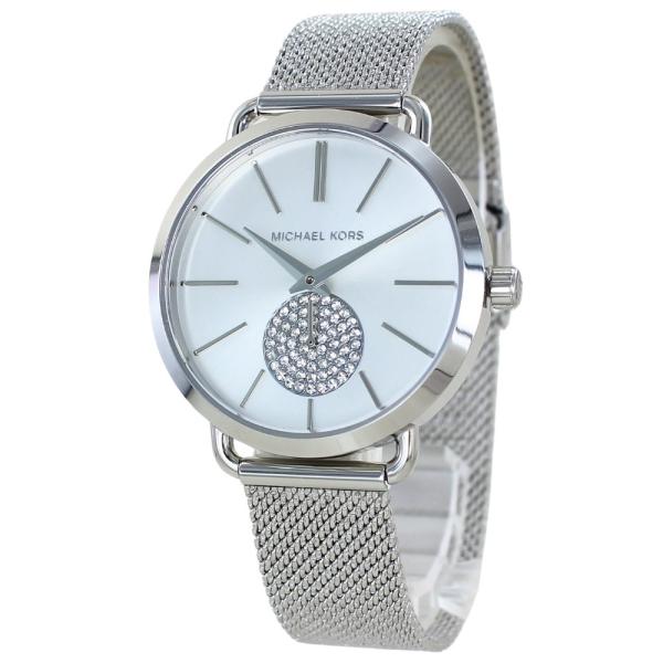 マイケルコース 腕時計 手表 レディース シルバー クリスタル おしゃれ メッシュベルト 女性用 と...