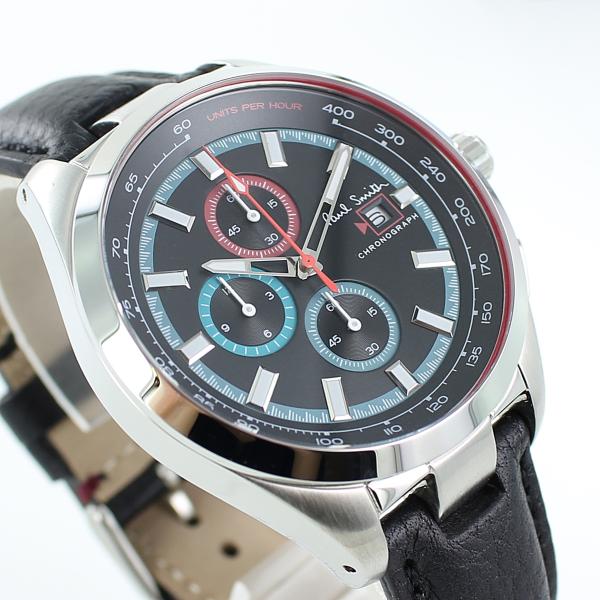 箱なし・腕時計のみお届け アウトレット ポールスミス メンズ 男性 クロノグラフ カレンダー ブラッ...